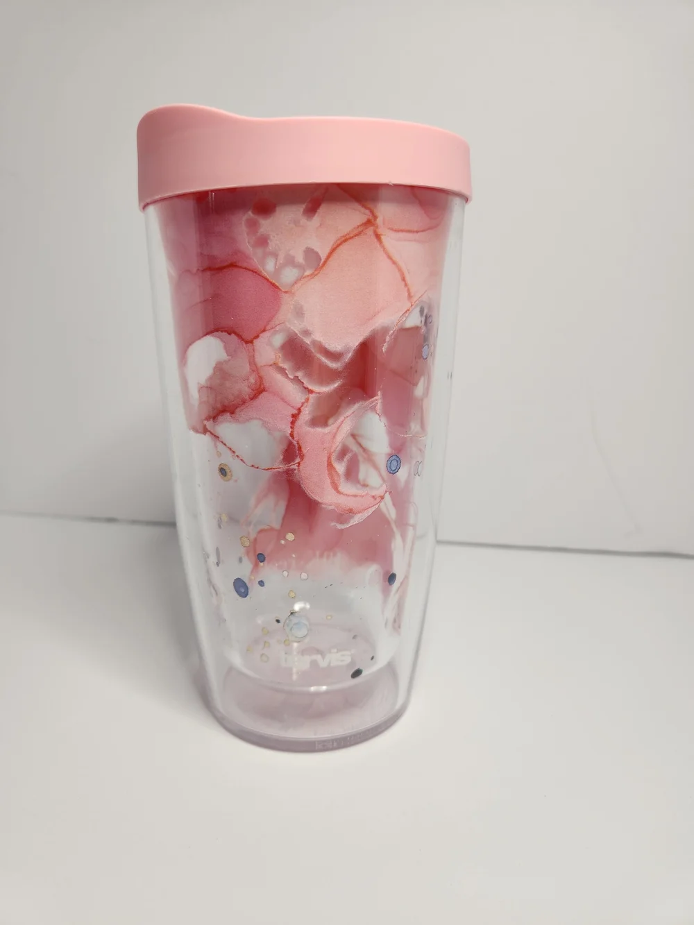 tervis Pink Inkreel Travel Tumbler with Soft Pink Lid